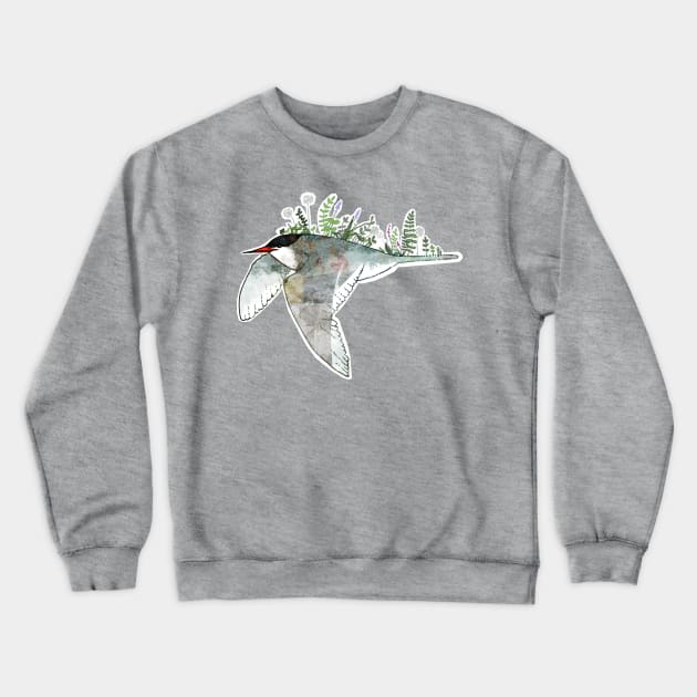 Arctic Tern Crewneck Sweatshirt by KatherineBlowerDesigns